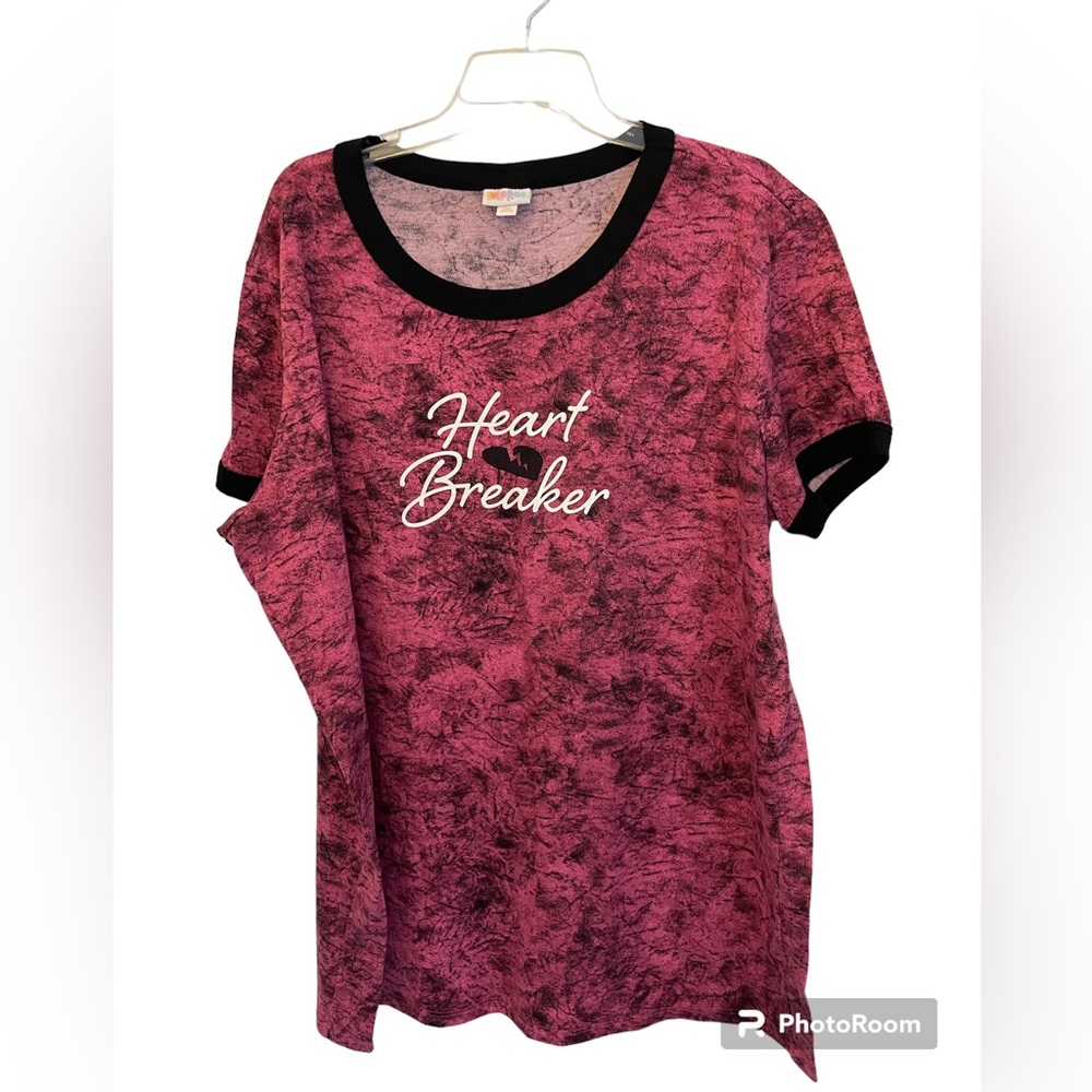 Lularoe 3X ‘Iris’ short sleeve ringer tee
